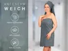 Duschtücher 3er Set, grau, 70x140 cm, 100% Baumwolle Produktbild-Vorschau 2