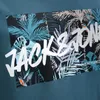 Jack & Jones Hawaii Shape Kurzarm-t-shirt Blau M Mann Blau Produktbild-Vorschau 6
