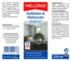 A product label for a sticker and adhesive remover, with a diagram showing its use. Produktbild-Vorschau
