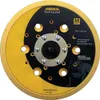 A yellow and black circular sanding pad with various holes and text. Anteprima dell’immagine prodotto