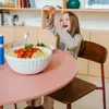 Tavolo da pranzo rotondo per 4 persone D100 cm rosa salmone Anteprima dell’immagine prodotto 6