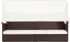 vidaXL Gartensofa mit Sonnendach Poly Rattan Braun Produktbild-Vorschau 1