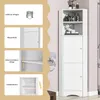 Hoekkast voor de badkamer, hoekbadkamerkast met 2 vakken en Productafbeelding-voorbeeld 6