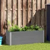 vidaXL Zahradní zvýšený záhon WPC 150 x 50 x 54 cm šedý Náhled obrázku produktu 2