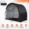 Garage per biciclette COSTWAY per 2 biciclette, tenda per Anteprima dell’immagine prodotto 3