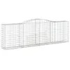 vidaXL Gabionen mit Hochbogen 15 Stk 400x50x120/140cm Produktbild-Vorschau 4