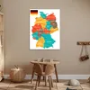 MuchoWow® Poster Bunte Deutschlandkarte 60x80 cm - Produktbild-Vorschau 6