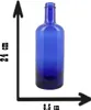 BELLEROFONTE Blau Glasflasche Modell VAND für Wasser 750 ml Produktbild-Vorschau 2