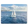 MuchoWow® Mauspad Mousepad Boot - Weiß - Meer 40x30 cm - Produktbild-Vorschau 1
