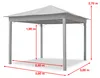 TOOLPORT Tonnelle de Jardin 3x3 m pavillon, bâche de toit Voir les images du produit 3