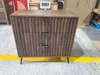 Kommode 80 x 39 x 78 cm aus Holz mit 3 Schubladen – Produktbild-Vorschau 2