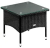 CASARIA® Polyrattan Beistelltisch 50x 50x 45 cm Produktbild-Vorschau 1