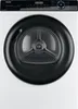 Front view of a white Haier heat pump dryer. Produktbild-Vorschau