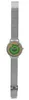 Armbanduhr Damen Herren silber Relief Zifferblatt Milanaise Produktbild-Vorschau 3
