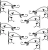 com-four® 8x Wandhalterung - Haken für Blumentopf- mit Produktbild-Vorschau 1