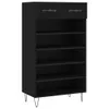 vidaXL Schuhschrank Schwarz 60x35x105 cm Holzwerkstoff Produktbild-Vorschau 10