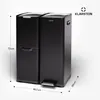 Klarstein Tiyo 3-in-1 Mülleimer - 60L Küchen-Abfalleimer Produktbild-Vorschau 6