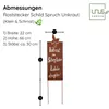 UNUS Gartenschild "Unkraut zum Selberpflücken" Edelrost Produktbild-Vorschau 4