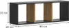 Wandregal Vicco Tomy Anthrazit/Goldkraft Eiche 90 x 30 cm Produktbild-Vorschau 2