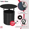 A product image showing a chimney cap with various marketing elements and text overlays. Produktbild-Vorschau