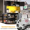 okwish Küchenschrank,Aufbewahrungsschrank mit LED Produktbild-Vorschau 3