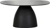 Couchtisch - 86 x 76 cm - Schwarz - Glas - Metallgestell Produktbild-Vorschau 1