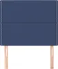 vidaXL Kopfteil Blau 100 x 5 x 118/128 cm Stoff Produktbild-Vorschau 3