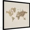 MuchoWow® MuchoWow® Gerahmtes Poster Weltkarte - Seil - Produktbild-Vorschau 1