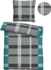 A bedding set including a pillowcase and a duvet cover, displayed on a white background. Produktbild-Vorschau