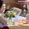 Stolik ogrodowy, stolik pomocniczy z rattanu, szklany blat, Podgląd zdjęcia produktu 6