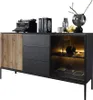 Commode large en verre pour le salon RHOME - wotan / noir Voir les images du produit 8