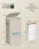 A diagram showing two laundry baskets with dimensions and capacity. Produktbild-Vorschau