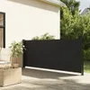 Zaťahovacia bočná markíza, čierna 120x600 cm Náhľad obrázku produktu 2