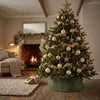 Weihnachtsbaumrock 56 x 25 cm aus Plüsch Stoff - grün - Produktbild-Vorschau 6