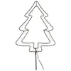 A wireframe Christmas tree garden stake with warm white LED lights. Produktbild-Vorschau