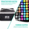 Extralink Alkoholmarker Set 204 Farben mit Tragetasche Produktbild-Vorschau 7