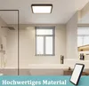 ZMH LED Plafonnier Noir Plat Plafonnier 18W 23CM Angulaire Voir les images du produit 2