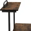 Bureau Fife 80x65,5x130,5cm - Bois foncé industriel, Voir les images du produit 8
