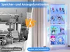 VOWNER Eckdisplay-Schrank mit Glastüren, Beleuchtete Produktbild-Vorschau 7