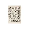 92 Aufkleber - Alphabet Schwarz & Silber - 1,8 cm Produktbild-Vorschau 3