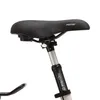 A close-up view of a bicycle saddle and seat post. Produktbild-Vorschau