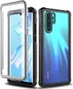A disassembled phone case is shown next to a phone with a blue gradient back. Produktbild-Vorschau