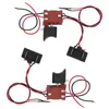 Two power tool trigger switches with wires and connectors, arranged diagonally on a white background. Podgląd zdjęcia produktu
