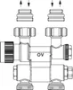 A line drawing of a plumbing valve assembly. Anteprima dell’immagine prodotto