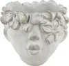Vaso da fiori Clayre & Eef Testa 20x18 cm Pietra grigia Anteprima dell’immagine prodotto 1