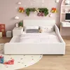 A child's bedroom decorated for Christmas, featuring a white bed with pink bedding. Produktbild-Vorschau