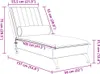 vidaXL Massage-Chaiselongue mit Nackenrolle Gelb Samt Produktbild-Vorschau 7