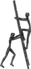 Casablanca Skulptur, "Teamwork", Leiter, Eisen, braun, , L. Voir les images du produit 5