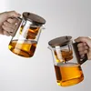 Skleněná konvice s oddělovačem vody a dřevěnou rukojetí, Náhled obrázku produktu 3