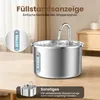 3L Katzenbrunnen Edelstahl, Trinkbrunnen für Katze mit Produktbild-Vorschau 6